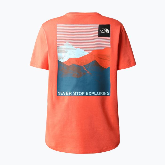 Moteriški trekingo marškinėliai The North Face Foundation Graphic orange NF0A55B2LV31 6