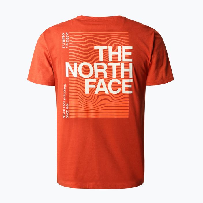 Vyriški trekingo marškinėliai The North Face Foundation Graphic orange NF0A55EFLV41 2