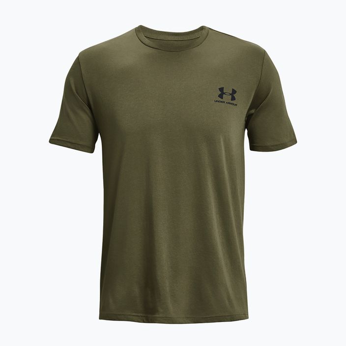 Vyriški marškinėliai Under Armour Sportstyle Left Chest marine green/black 4