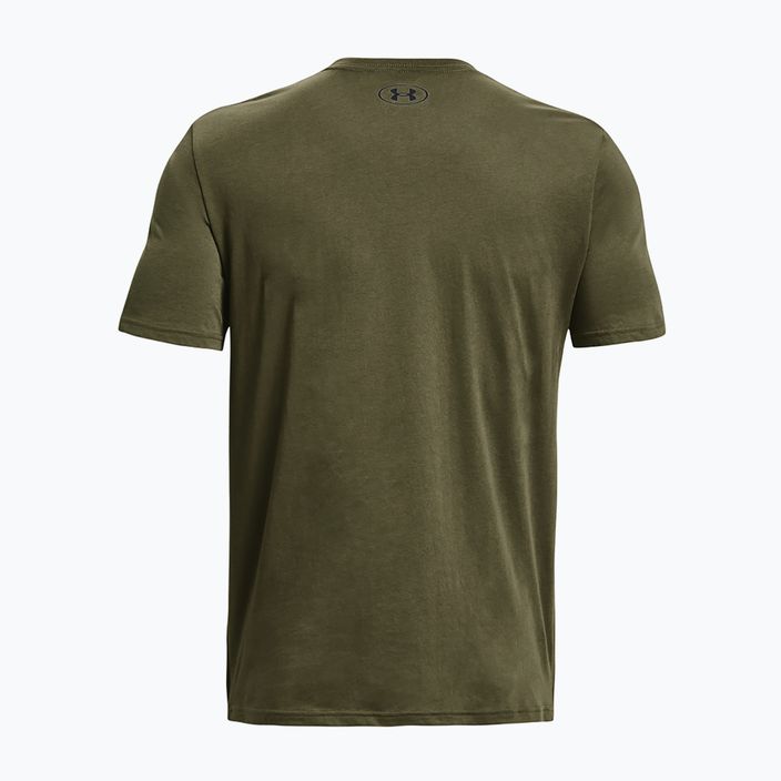 Vyriški marškinėliai Under Armour Sportstyle Left Chest marine green/black 5