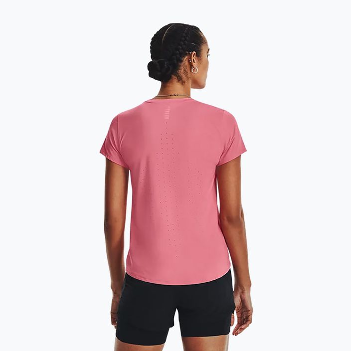 Under Armour Iso-Chill Laser bėgimo marškinėliai rožinės spalvos 1376819 3