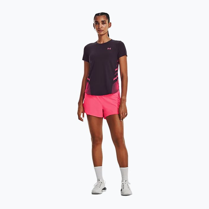 Under Armour Iso-Chill Laser II moteriški bėgimo marškinėliai violetinės spalvos 1376818 3