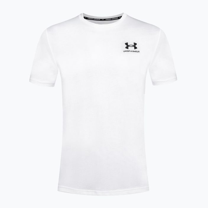 Vyriški "Under Armour" marškinėliai su logotipu "Logo Emb Heavyweight" baltos/juodos spalvos 4