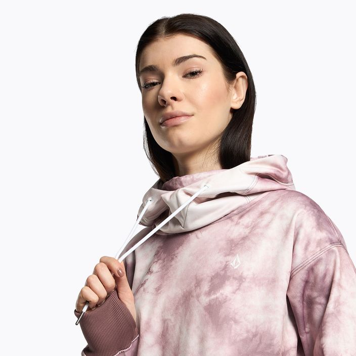 Moteriški snieglenčių marškinėliai Volcom Spring Shred Hoody pink H4152303 5