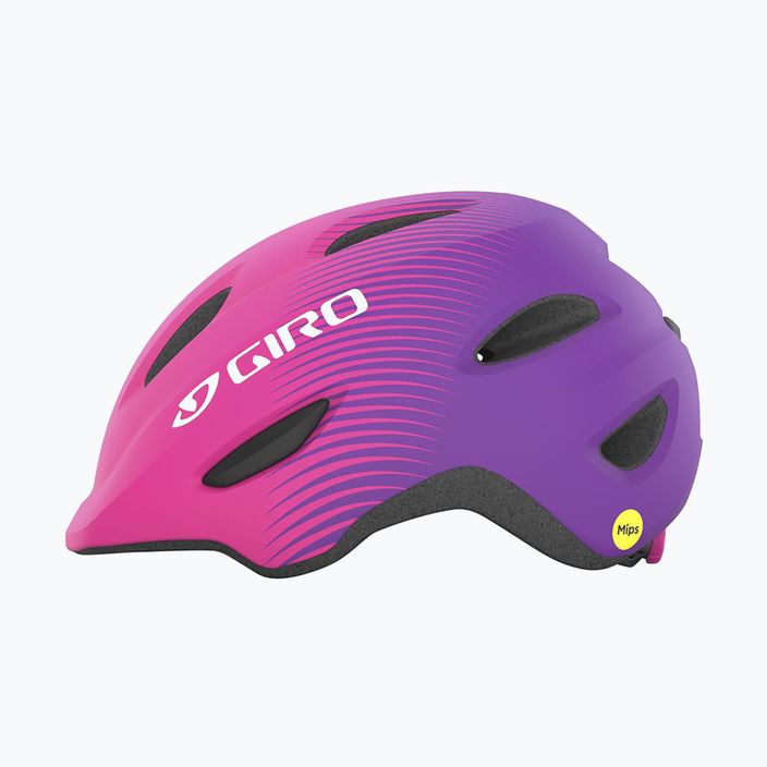 Giro Scamp rožinės ir violetinės spalvos vaikiškas dviratininko šalmas GR-7150045 6