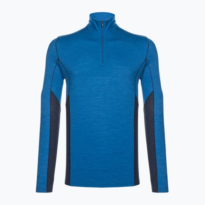 Vyriški Smartwool Merino Sport 1/4 Zip termo marškinėliai mėlyni SW011538K89