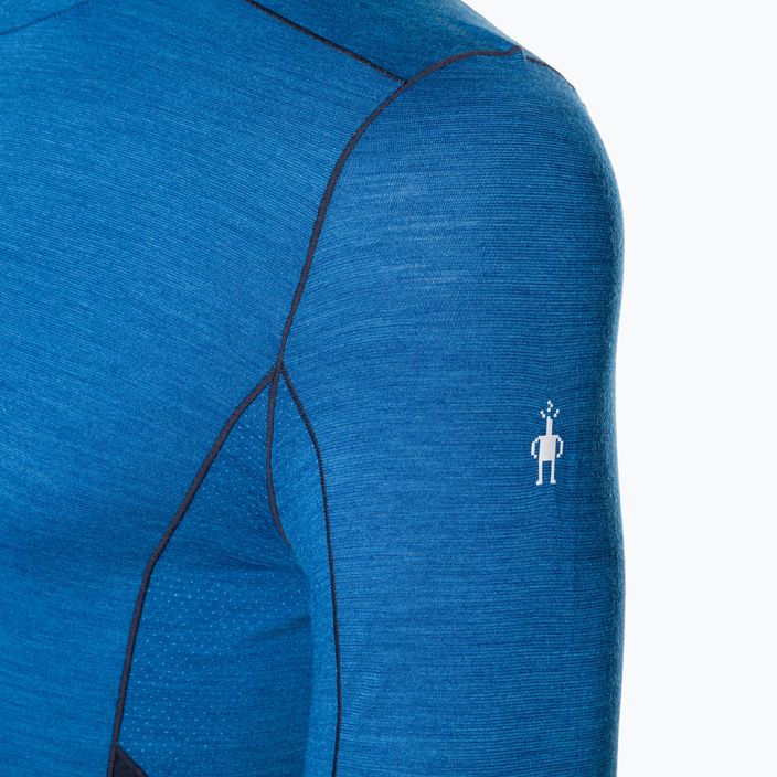 Vyriški Smartwool Merino Sport 1/4 Zip termo marškinėliai mėlyni SW011538K89 3