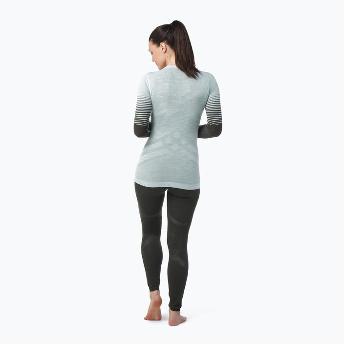 Moteriški termo marškinėliai Smartwool Intraknit Thermal Merino Base Layer Pattern Crew turquoise SW016412J21 3