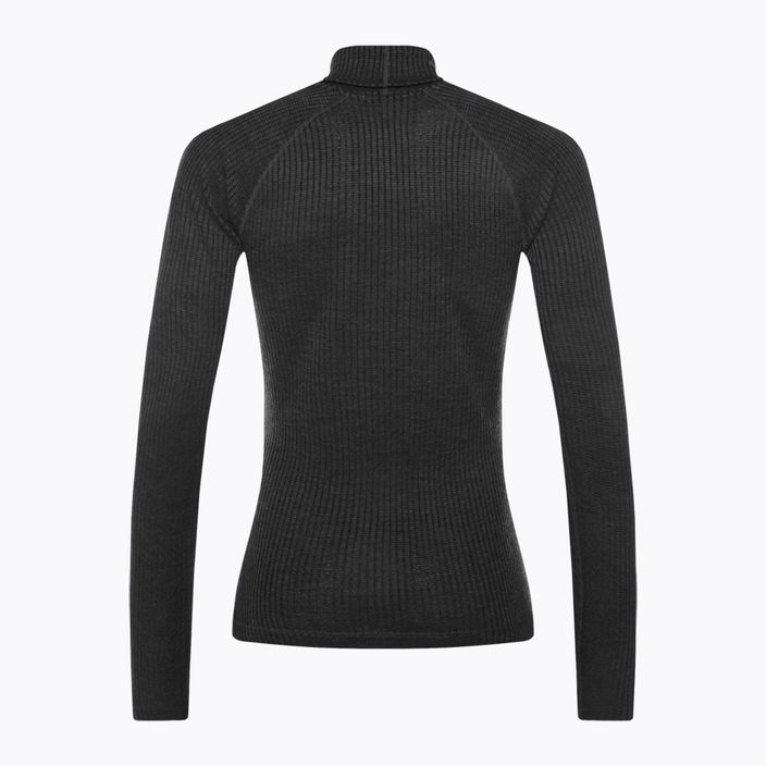 Moteriški marškinėliai Smartwool Thermal Merino Rib Turtleneck T-shirt black SW016690010 2