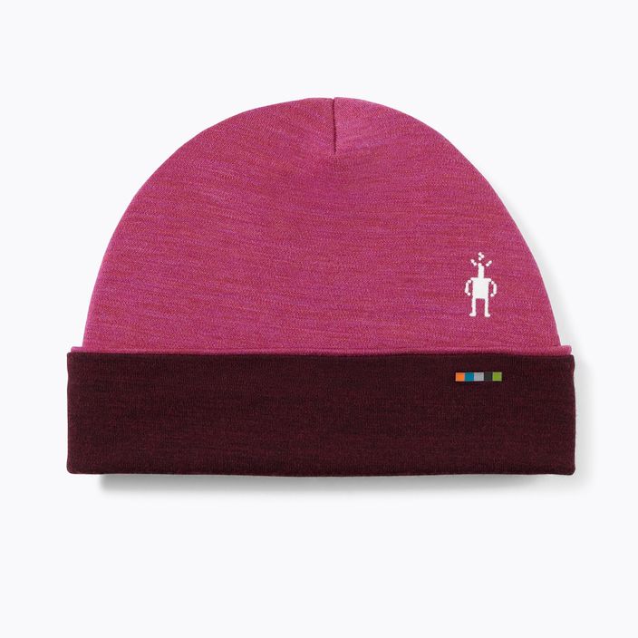 Smartwool Thermal Merino dvipusė žieminė kepurė su rankogaliais rožinės spalvos SW0SW956J61 4