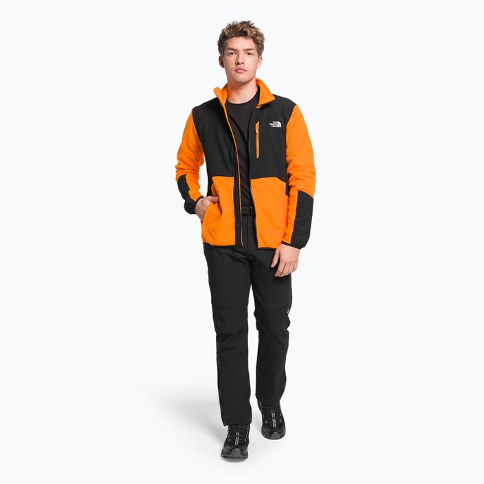 Vyriškas vilnonis džemperis The North Face Glacier Pro FZ juoda ir oranžinė NF0A5IHS7Q61 2