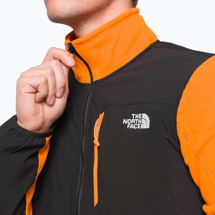 Vyriškas vilnonis džemperis The North Face Glacier Pro FZ juoda ir oranžinė NF0A5IHS7Q61 6