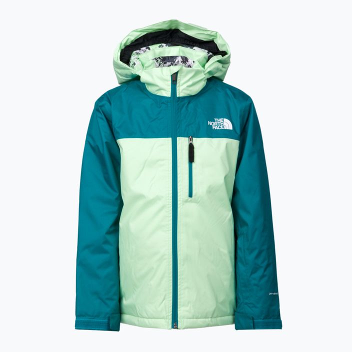 The North Face Teen Snowquest Plus Insulated turquoise vaikiška slidinėjimo striukė NF0A7X3O