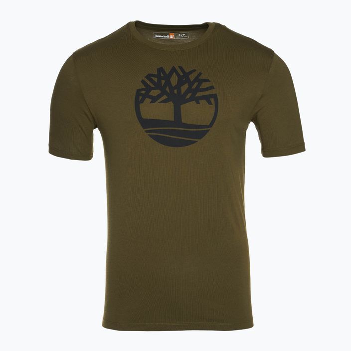 Vyriški marškinėliai Timberland Tree Logo dark olive