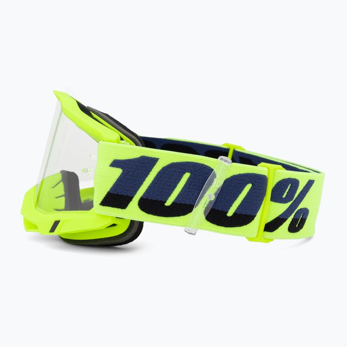 Dviračių akiniai 100 % Accuri 2 fluo/yellow/clear 4