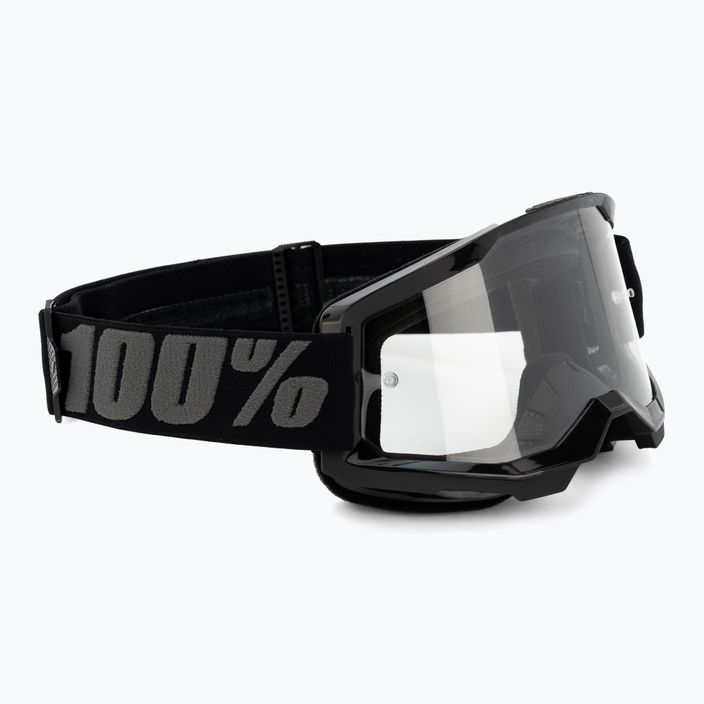 Vyriški dviračių akiniai 100% Strata 2 black/clear