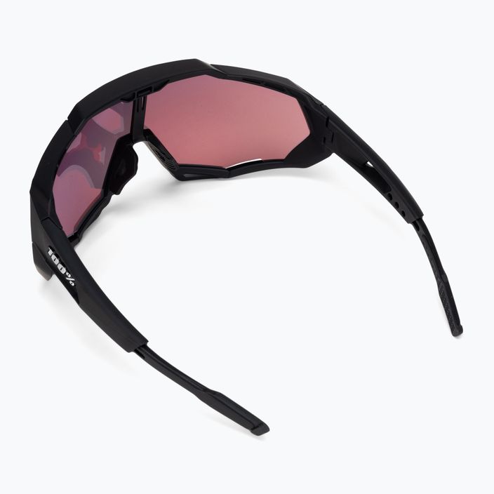 Dviračių akiniai 100% Speedtrap soft tact black/hiper red multilayer mirror 3
