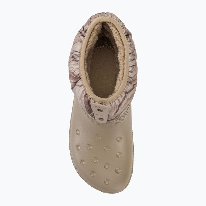 Moteriški sniego batai Crocs Classic Neo Puff Shorty mocha/mushroom 5