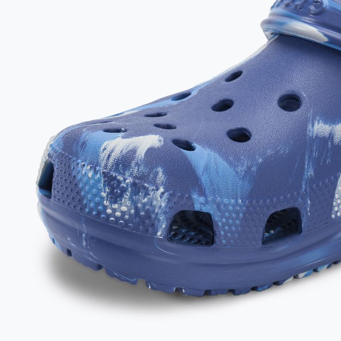 "Crocs Classic Marbled Clog" mėlynos spalvos šlepetės 8