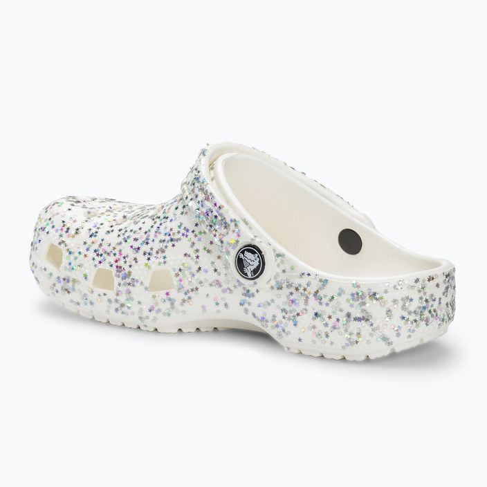 Vaikiškos šlepetės Crocs Classic Starry Glitter white 4