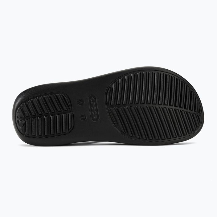 Moteriškos šlepetės per pirštą Crocs Getaway Flip black 4