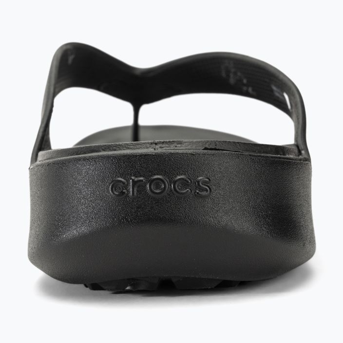 Moteriškos šlepetės per pirštą Crocs Getaway Flip black 6