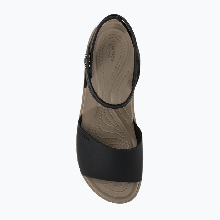 Moteriški sandalai Crocs Brooklyn Ankle Strap Wedge black/mushroom 6