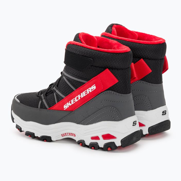 SKECHERS D'Lites vaikiški trekingo batai juodi/raudoni 3