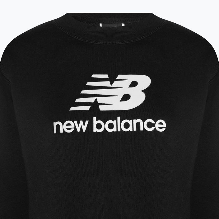 Moteriški treniruočių džemperiai New Balance Essentials Stacked Logo French Terry Hoodie black WT31532BK 3