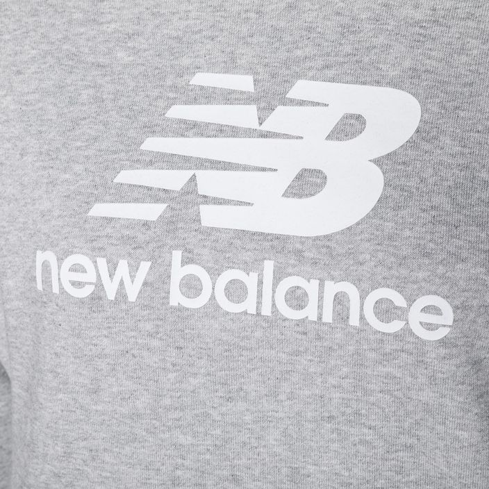 Moteriški treniruočių džemperiai New Balance Essentials Stacked Logo French Terry Hoodie pilka WT31533AG 7