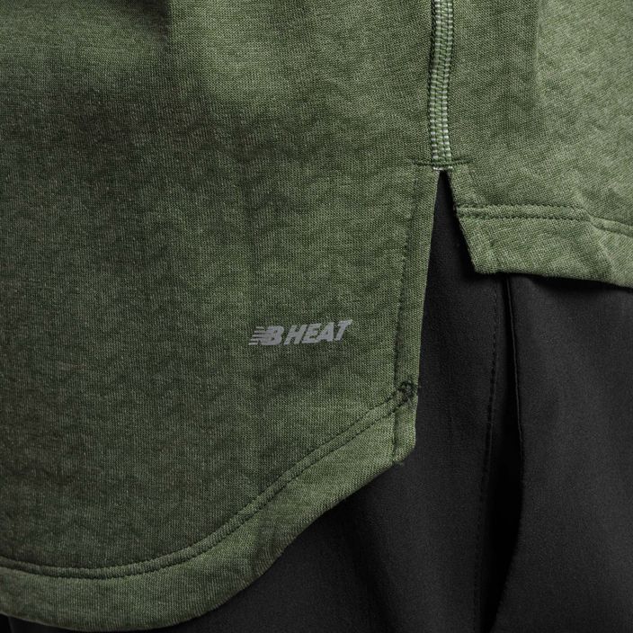 Vyriški treniruočių marškinėliai New Balance Top NB Heat Grid Half Zip pilka MT23252DO1 5