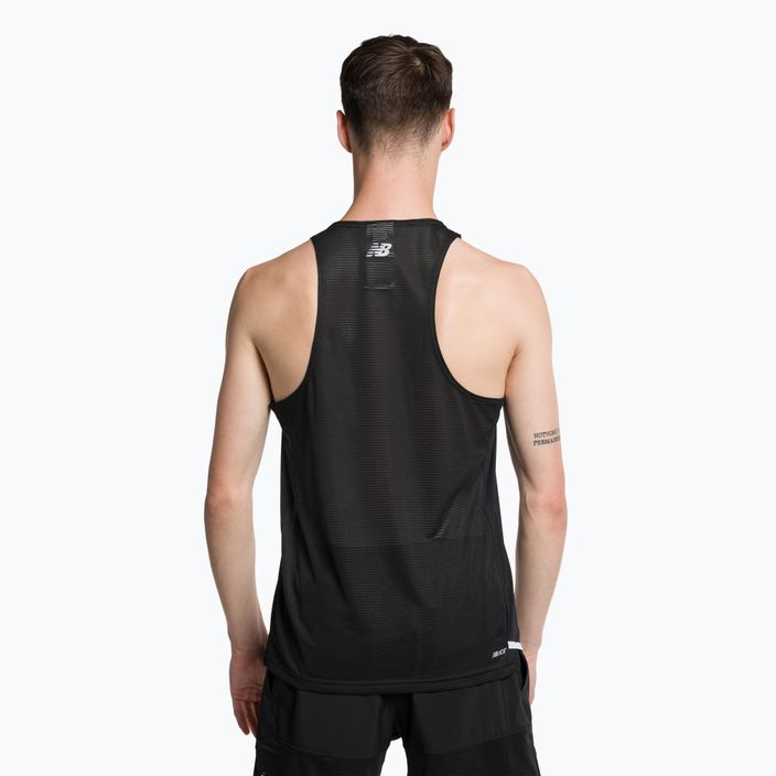 New Balance Accelerate Pacer Singlet black MT31240BK vyriškas bėgimo marškinėlis 3