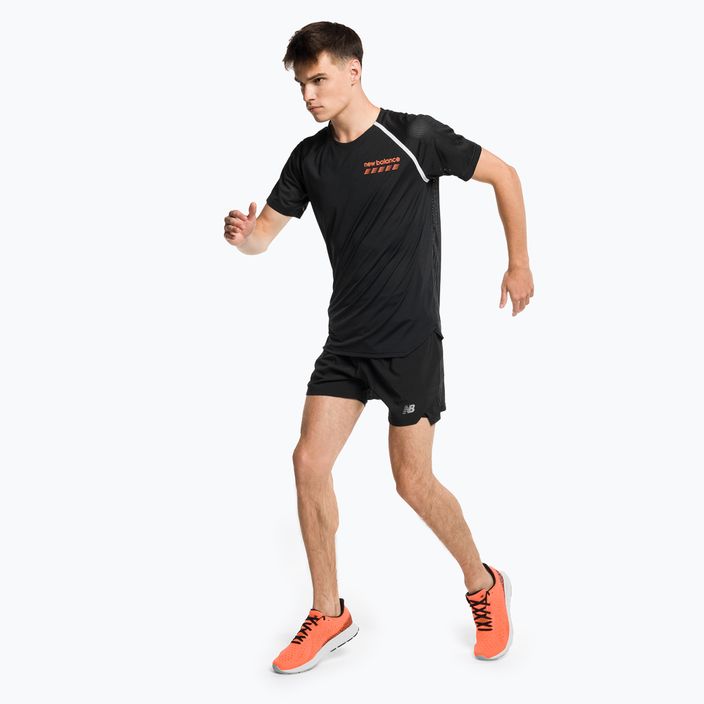 Vyriški bėgimo marškinėliai New Balance Top Accelerate Pacer black MT31241BK 2