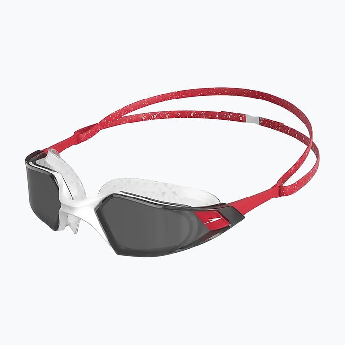 "Speedo Aquapulse Pro" raudoni/balti plaukimo akiniai 6