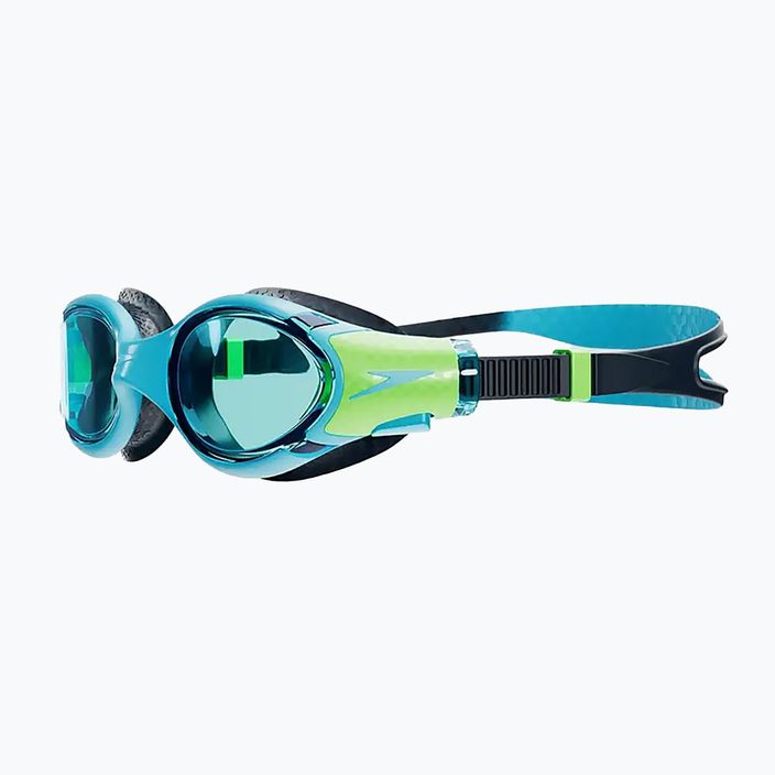 "Speedo Biofuse 2.0 Junior" mėlynos/žalios spalvos vaikiški plaukimo akiniai 3