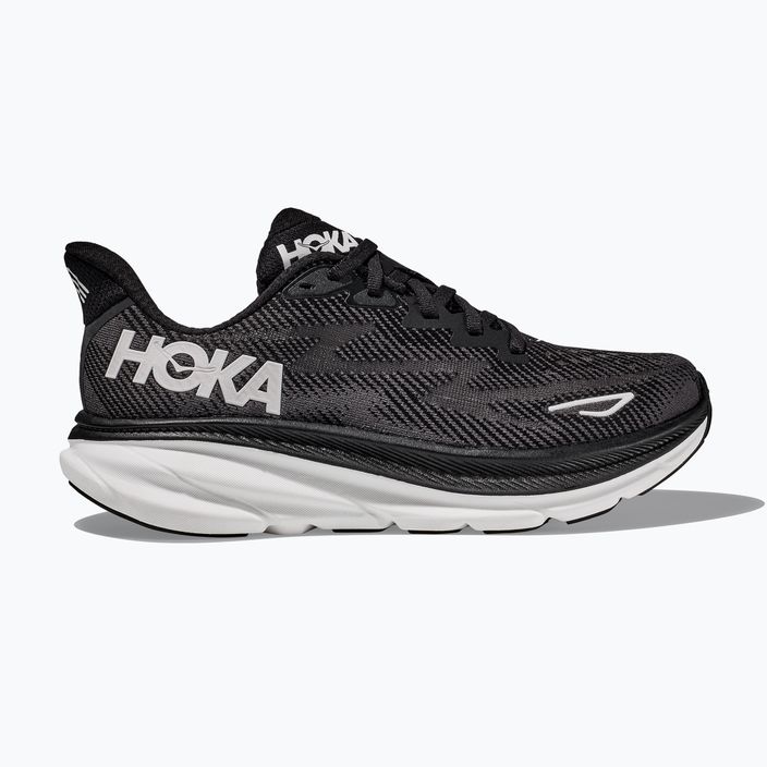 Moteriški bėgimo bateliai HOKA Clifton 9 black/white 2