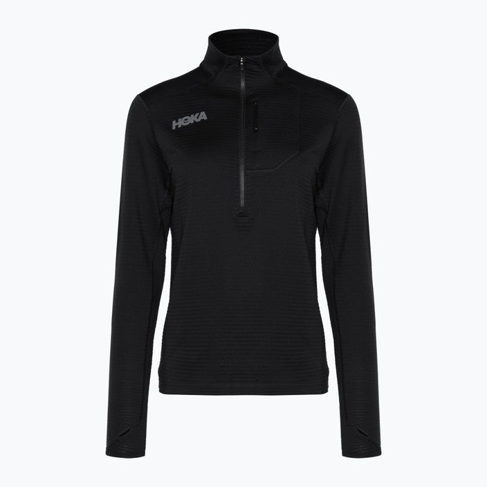 Moteriškas bėgimo džemperis HOKA 1/2 Zip black