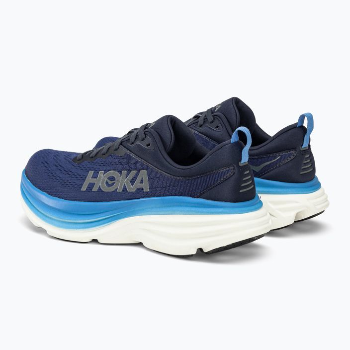 HOKA Bondi 8 vyriški bėgimo bateliai tamsiai mėlyni 1123202-OSAA 3