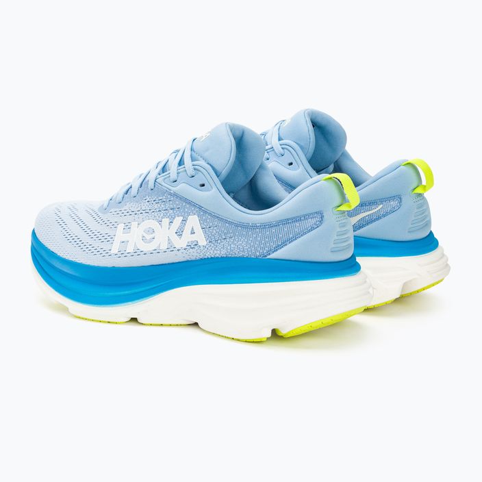 Vyriški bėgimo bateliai HOKA Bondi 8 Wide airy blue/diva blue 4