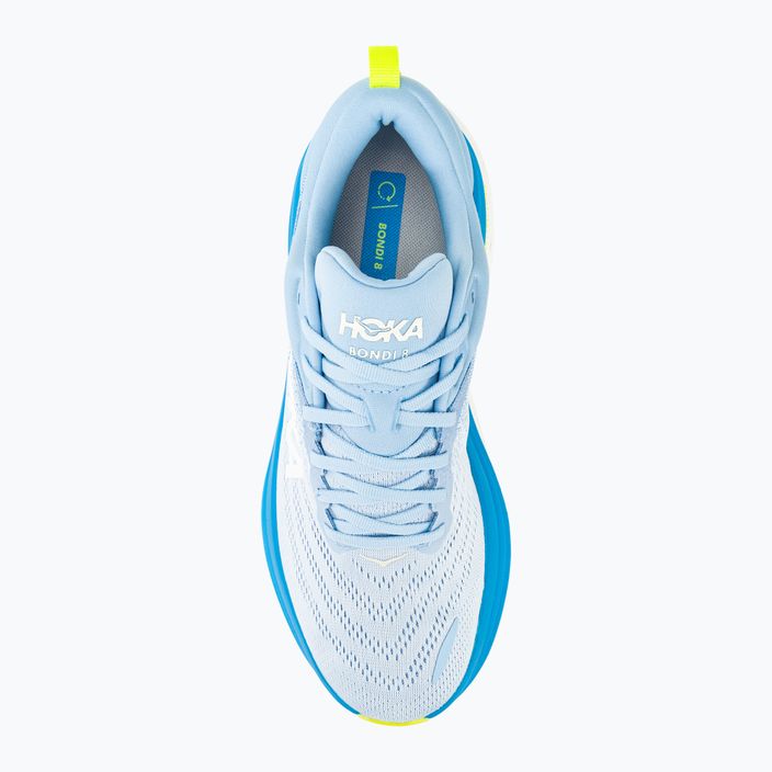 Vyriški bėgimo bateliai HOKA Bondi 8 Wide airy blue/diva blue 7