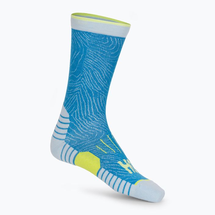 Bėgimo kojinės HOKA Crew Run Sock 3 poros diva blue/ice water/evening primrose 2