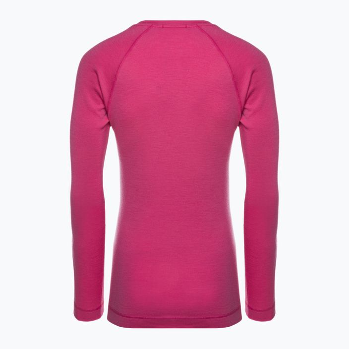 Moteriški termo marškinėliai Smartwool Merino 250 Baselayer Crew Boxed power pink 4