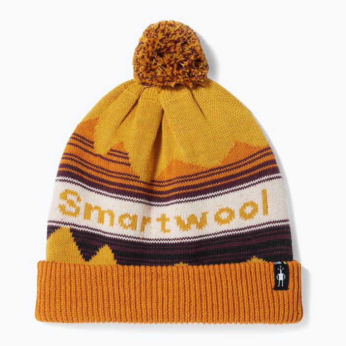 Žieminė kepurė Smartwool Knit Winter Pattern POM honey gold heather 6