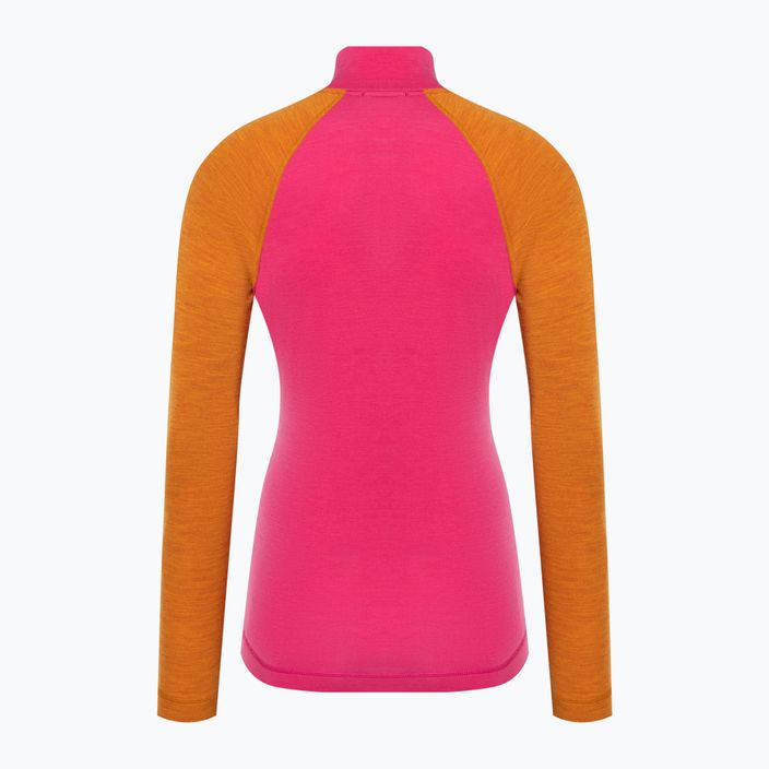 Moteriški termoaktyvūs marškinėliai ilgomis rankovėmis Smartwool Classic Thermal Merino Baselayer 1/4 Zip Boxed power pink 4