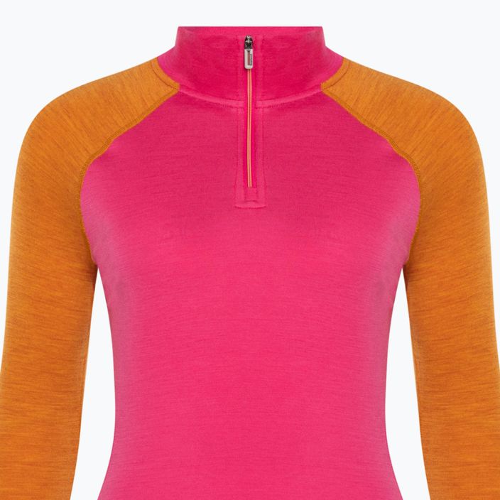 Moteriški termoaktyvūs marškinėliai ilgomis rankovėmis Smartwool Classic Thermal Merino Baselayer 1/4 Zip Boxed power pink 5