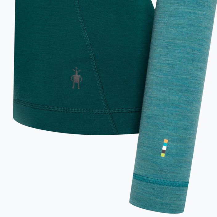 Moteriški termoaktyvūs marškinėliai ilgomis rankovėmis Smartwool Classic Thermal Merino Baselayer 1/4 Zip Boxed emerald 6