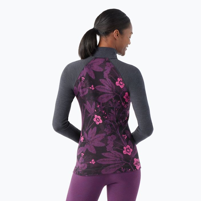 Moteriški termoaktyvūs marškinėliai ilgomis rankovėmis Smartwool Classic Thermal Merino Baselayer 1/4 Zip Boxed purple iris 2