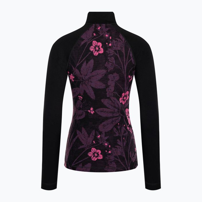 Moteriški termoaktyvūs marškinėliai ilgomis rankovėmis Smartwool Classic Thermal Merino Baselayer 1/4 Zip Boxed purple iris 4