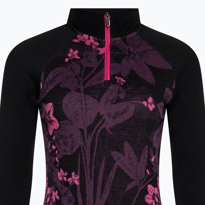 Moteriški termoaktyvūs marškinėliai ilgomis rankovėmis Smartwool Classic Thermal Merino Baselayer 1/4 Zip Boxed purple iris 5