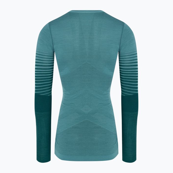Moteriški termoaktyvūs marškinėliai ilgomis rankovėmis Smartwool Intraknit Thermal Merino Baselayer Pattern Crew cascade 4